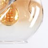 Ripoll lampa wisząca, kula świetlna, lampa wisząca bursztynowy, przezroczysty, przydymiony, 6-punktowe