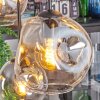 Ripoll lampa wisząca, kula świetlna, lampa wisząca bursztynowy, przezroczysty, przydymiony, 6-punktowe