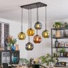 Ripoll lampa wisząca, kula świetlna, lampa wisząca niebeieski, złoty, zielony, miedziany, 6-punktowe