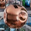 Ripoll lampa wisząca, kula świetlna, lampa wisząca niebeieski, zielony, miedziany, 6-punktowe