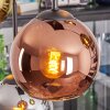 Koyoto Lampa wisząca, Kula świetlna, Lampa wisząca Niebeieski, Chrom, Złoty, Zielony, W kolorze miedzi, Przydymiony, 6-punktowe