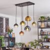 Koyoto lampa wisząca, kula świetlna, lampa wisząca niebeieski, złoty, zielony, przezroczysty, miedziany, 6-punktowe