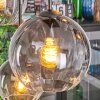 Koyoto lampa wisząca, kula świetlna, lampa wisząca przezroczysty, przydymiony, 6-punktowe