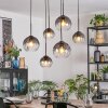 Koyoto lampa wisząca, kula świetlna, lampa wisząca przezroczysty, przydymiony, 6-punktowe