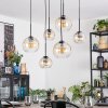 Koyoto lampa wisząca, kula świetlna, lampa wisząca bursztynowy, przezroczysty, 6-punktowe