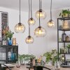 Koyoto lampa wisząca, kula świetlna, lampa wisząca bursztynowy, przezroczysty, 6-punktowe