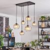 Koyoto lampa wisząca, kula świetlna, lampa wisząca bursztynowy, przezroczysty, 6-punktowe