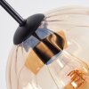 Koyoto lampa wisząca, kula świetlna, lampa wisząca bursztynowy, przezroczysty, 6-punktowe