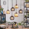 Koyoto lampa wisząca, kula świetlna, lampa wisząca bursztynowy, przydymiony, 6-punktowe