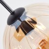 Koyoto lampa wisząca, kula świetlna, lampa wisząca bursztynowy, przydymiony, 6-punktowe