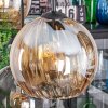 Koyoto lampa wisząca, kula świetlna, lampa wisząca bursztynowy, przydymiony, 6-punktowe