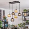 Koyoto lampa wisząca, kula świetlna, lampa wisząca bursztynowy, przydymiony, 6-punktowe