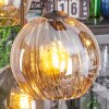 Koyoto Lampa wisząca, Kula świetlna, Lampa wisząca W kolorze bursztynu, Przydymiony, 6-punktowe