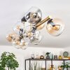 Koyoto Lampa sufitowa, Kula świetlna Złoty, Czarny, 10-punktowe