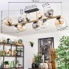 Koyoto Lampa sufitowa, Kula świetlna Złoty, Czarny, 10-punktowe