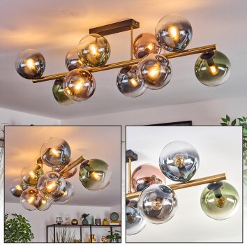 Gastor Lampa sufitowa, Kula świetlna Złoty, Czarny, 10-punktowe Gastor Lampa sufitowa, Kula świetlna Złoty, Czarny, 10-punktowe