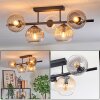 Koyoto lampa sufitowa, kula świetlna czarny, 5-punktowe
