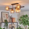 Koyoto lampa sufitowa, kula świetlna czarny, 5-punktowe