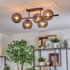 Koyoto lampa sufitowa, kula świetlna czarny, 5-punktowe