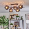 Koyoto lampa sufitowa, kula świetlna czarny, 5-punktowe