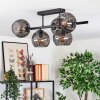 Koyoto lampa sufitowa, kula świetlna czarny, 5-punktowe