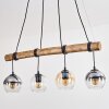 Koyoto Lampa wisząca, Kula świetlna, Lampa wisząca Ecru, Czarny, 4-punktowe