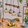 Koyoto Lampa wisząca, Kula świetlna, Lampa wisząca Ecru, Czarny, 4-punktowe