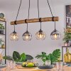 Koyoto Lampa wisząca, Kula świetlna, Lampa wisząca Ecru, Czarny, 4-punktowe