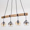 Koyoto Lampa wisząca, Kula świetlna, Lampa wisząca Ecru, Czarny, 4-punktowe