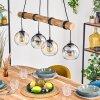 Koyoto Lampa wisząca, Kula świetlna, Lampa wisząca Ecru, Czarny, 4-punktowe