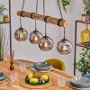 Koyoto Lampa wisząca, Kula świetlna, Lampa wisząca Ecru, Czarny, 4-punktowe