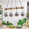 Koyoto Lampa wisząca, Kula świetlna, Lampa wisząca Ecru, Czarny, 4-punktowe
