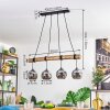 Koyoto lampa wisząca, kula świetlna, lampa wisząca kolory naturalne, czarny, 4-punktowe