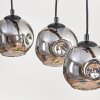 Koyoto lampa wisząca, kula świetlna, lampa wisząca kolory naturalne, czarny, 4-punktowe
