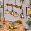 Ripoll lampa wisząca, kula świetlna, lampa wisząca kolory naturalne, czarny, 4-punktowe