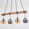 Ripoll lampa wisząca, kula świetlna, lampa wisząca kolory naturalne, czarny, 4-punktowe