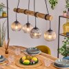 Koyoto lampa wisząca, kula świetlna, lampa wisząca kolory naturalne, czarny, 4-punktowe