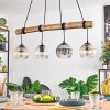Koyoto lampa wisząca, kula świetlna, lampa wisząca kolory naturalne, czarny, 4-punktowe