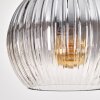 Koyoto lampa wisząca, kula świetlna, lampa wisząca kolory naturalne, czarny, 4-punktowe