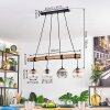 Koyoto lampa wisząca, kula świetlna, lampa wisząca kolory naturalne, czarny, 4-punktowe