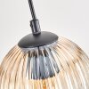 Koyoto lampa wisząca, kula świetlna, lampa wisząca kolory naturalne, czarny, 4-punktowe