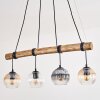 Koyoto lampa wisząca, kula świetlna, lampa wisząca kolory naturalne, czarny, 4-punktowe