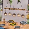 Koyoto Lampa wisząca, Kula świetlna, Lampa wisząca Ecru, Czarny, 5-punktowe
