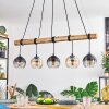 Koyoto lampa wisząca, kula świetlna, lampa wisząca kolory naturalne, czarny, 5-punktowe