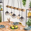 Koyoto lampa wisząca, kula świetlna, lampa wisząca kolory naturalne, czarny, 5-punktowe
