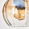 Koyoto lampa wisząca, kula świetlna, lampa wisząca kolory naturalne, czarny, 5-punktowe
