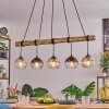 Koyoto lampa wisząca, kula świetlna, lampa wisząca kolory naturalne, czarny, 5-punktowe