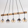 Koyoto lampa wisząca, kula świetlna, lampa wisząca kolory naturalne, czarny, 5-punktowe