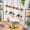 Koyoto lampa wisząca, kula świetlna, lampa wisząca kolory naturalne, czarny, 5-punktowe