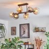 Koyoto lampa sufitowa, kula świetlna bursztynowy, przezroczysty, przydymiony, 6-punktowe